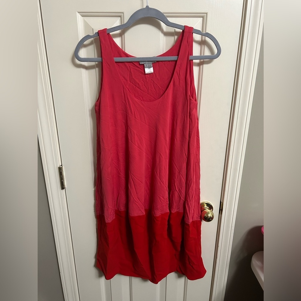 Under.ligne by Doo.RI Flowy Scoop Neck Tank Colorblock Dress Size Small